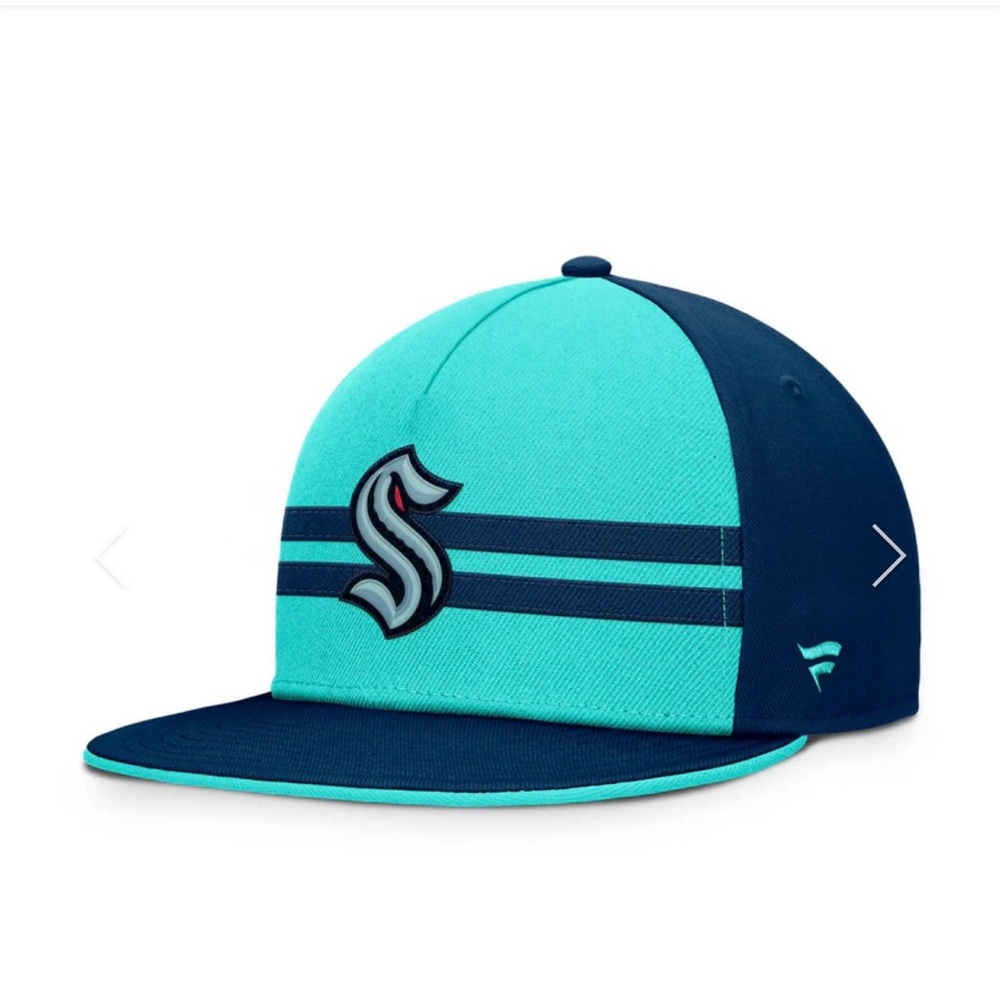 Seattle Kraken Hip Check Flat Brim Hat